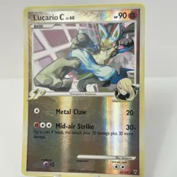 POKEMON TCG LUCARIO C 31/147 REVERSE HOLO RARE SUPREME VICTORS LP/MP - Image 2
