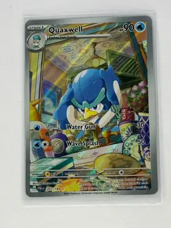 Quaxwell #207 Pokemon Paldea Evolved 2023 Special Illustration Full Art NM - Image 1