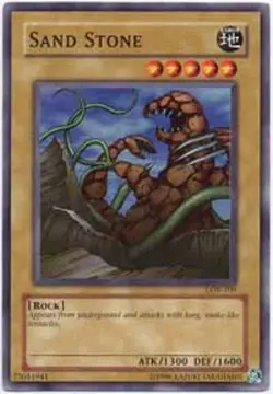 Sand Stone - LOB-109 - Common - Unlimited Edition - Moderately Played - Image 1