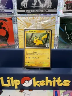 Pikachu 025/165 Holiday Stamped SEALED Promo Pokemon Card TCG - Image 1