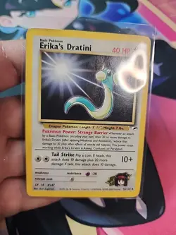 Pokemon Gym Heroes Card 42/132 Erika's Dratini - Image 1