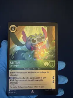 Disney Lorcana - Oversized Stitch & Tinker Bell Foil Cards - Into The Inklands - Image 2