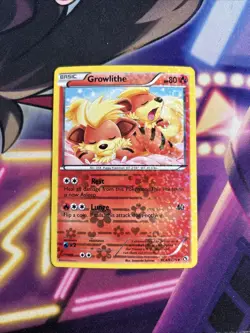 Growlithe RC4/RC25 Legendary Treasures Reverse Holo Pokemon Trading Card LP - Image 1