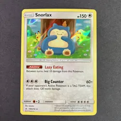 Snorlax 158/214 Unbroken Bonds Holo Rare and Reverse Holo Pokemon 2 Card Lot NM - Image 4