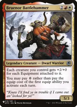 ~ Bruenor Battlehammer ~ NM ~ The List ~ MTG ~ - Image 1
