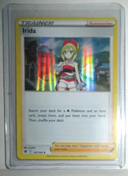 Irida Trainer Sword & Shield Astral Radiance Pokemon TCG Holo Rare Card 147/189 - Image 1