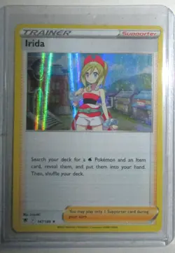 Irida Trainer Sword & Shield Astral Radiance Pokemon TCG Holo Rare Card 147/189 - Image 2
