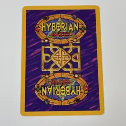 Hyborian Gates CCG TCG Donar The Wode Promo Card By Cardz Boris Vallejo 1995 - Image 4