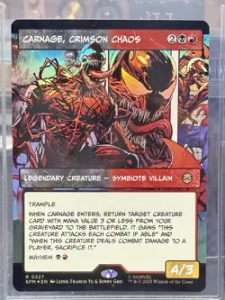Carnage, Crimson Chaos (Borderless) Marvel's Spider-Man Foil - Image 1
