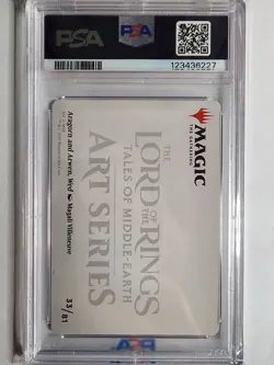 Aragorn and Arwen, Wed (Gold-Stamped) Art Series: The Lord of The Rings PSA 10 - Image 2