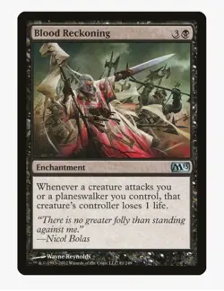 Blood Reckoning | MTG M13 | EDH Commander Black Pillow Fort Tax | LP - Image 1