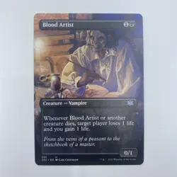 MTG Blood Artist Borderless 2X2 LP Black Creature Sacrifice EDH Staple - Image 1