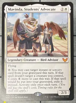 MAVINDA STUDENTS ADVOCATE 021 Strixhaven School of Mages MTG Magic the Gathering - Image 1
