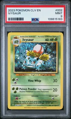 2023 Pokemon Ivysaur Holo 002/034 Classic Venusaur PSA 9 MINT -83 - Image 1