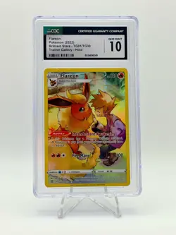 2022 POKEMON BRILLIANT STARS FLAREON TRAINER GALLERY TG01/TG30 CGC 10 - Image 1