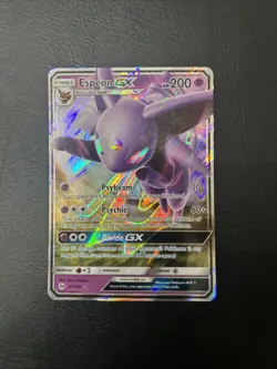 Pokemon TCG Espeon GX Full Art Ultra Rare Card Sun & Moon 140/149 - Image 1