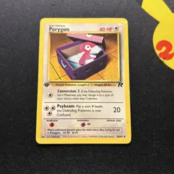 1st Edition Porygon 48/82 PL -Vintage Pokemon Card- Team Rocket (7q) - Image 1