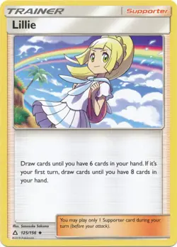 Pokemon - Lillie - 125/156 - Uncommon - Sun and Moon Ultra Prism - NM - Image 1