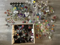 Huge Pokemon TCG Accessories Lot Coin, Dice Counters Pins 300+ Items - Image 1