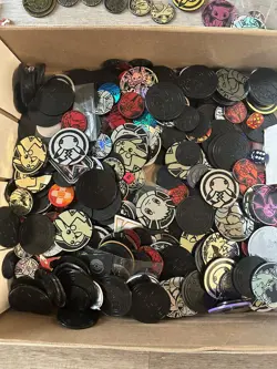 Huge Pokemon TCG Accessories Lot Coin, Dice Counters Pins 300+ Items - Image 2