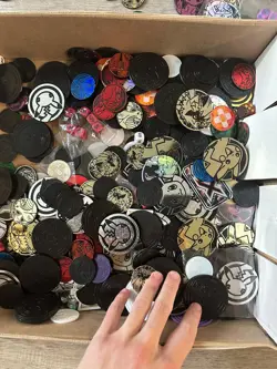 Huge Pokemon TCG Accessories Lot Coin, Dice Counters Pins 300+ Items - Image 3