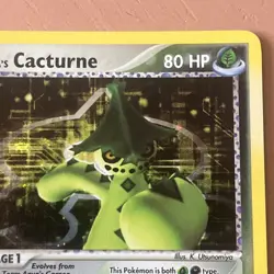 Team Aqua's Cacturne 1/95 Team Magma vs Team Aqua Rare Holo Pokemon Card TCG - Image 3