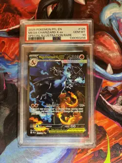 Pokemon 2025 Mega Charizard X ex 125/094 SIR Phantasmal Flames GEM MINT PSA 10 - Image 1