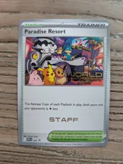 Pokemon World Championship 2025 STAFF Paradise Resort SVP 224 Anaheim Promo - Image 1