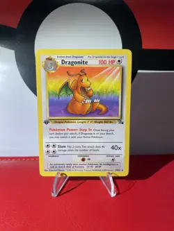 Pokemon WOTC Dragonite 19/62 1st Edition Fossil Non Holo NEAR MINT/LP - Image 1
