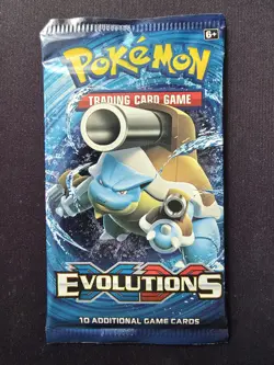 XY Evolutions Pokemon TCG Booster Pack Mega Blastoise Artwork - 2016 Sealed - Image 1