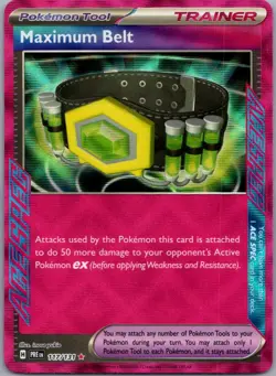 Maximum Belt 117/131 ACE SPEC Rare Prismatic Evolutions Pokemon Near Mint - Image 1