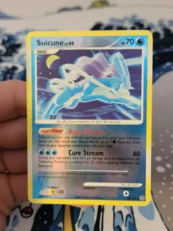 Pokemon- Suicune 19/132 Reverse Holo - Secret Wonders 2007 Diamond Pearl LP-MP - Image 1
