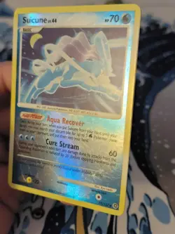 Pokemon- Suicune 19/132 Reverse Holo - Secret Wonders 2007 Diamond Pearl LP-MP - Image 2