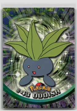 Oddish #43 Topps Series 1 Black Logo Pokemon NM - Image 1