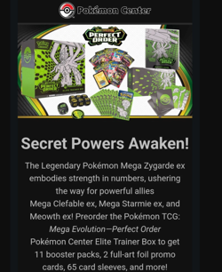 Pokemon Perfect Order - 2x PC ETB, 1x Booster box, 2x Booster Bundle PRESALE - Image 5