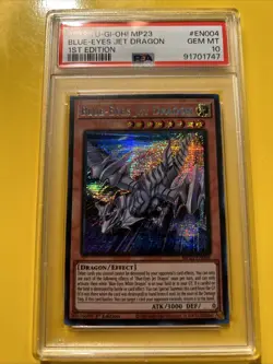 YuGiOh BLUE-EYES JET DRAGON MP23-EN004🔥PSA 10 GEM🔥1st EDITION-2023 SECRET RARE - Image 2