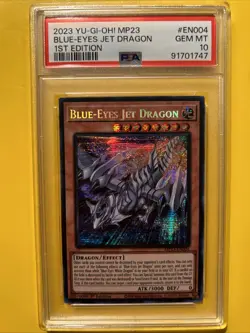 YuGiOh BLUE-EYES JET DRAGON MP23-EN004🔥PSA 10 GEM🔥1st EDITION-2023 SECRET RARE - Image 3