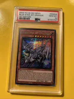 YuGiOh BLUE-EYES JET DRAGON MP23-EN004🔥PSA 10 GEM🔥1st EDITION-2023 SECRET RARE - Image 4