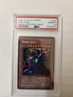Yu-Gi-Oh! Dark Sage Dawn of Destiny XBOX Prismatic Secret Promo DOD-002 PSA 10 - Image 1
