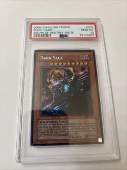 Yu-Gi-Oh! Dark Sage Dawn of Destiny XBOX Prismatic Secret Promo DOD-002 PSA 10 - Image 2