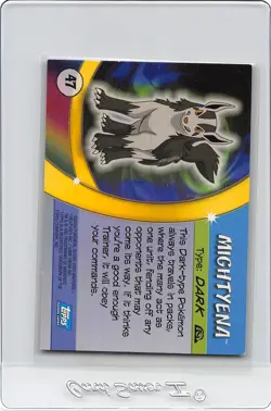 MIGHTYENA #47 - NON-HOLO - Pokemon Advanced Challenge - Topps POKMEON CARD - LP - Image 2
