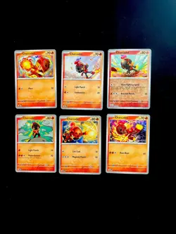 Cute Charcadet Pokemon Card Lot (6x) - Fire-Type Bundle - NM - Image 1