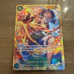 One Piece Trading Card Monkey D Luffy OP13-118 Set 6 Cost 7000 Power Individual - Image 1