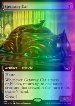 Magic the Gathering MTG Getaway Car (438) Streets of New Capenna NM FOIL - Image 1