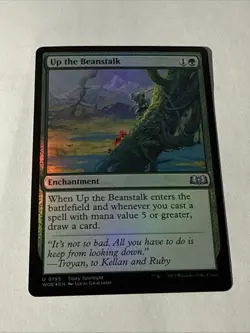 ​​​Up the Beanstalk [Wilds of Eldraine] - Near Mint Foil​​​ 0195 - Image 1