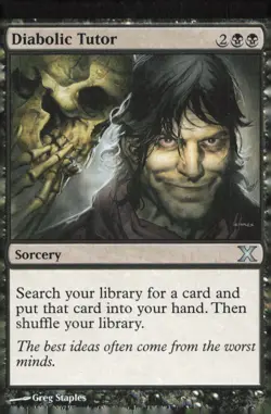 10th Edition #135 Diabolic Tutor - Image 1