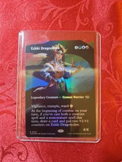 Eshki Dragonclaw Foil Borderless Rare, Tarkir Dragonstorm #356, MTG Magic - Image 1