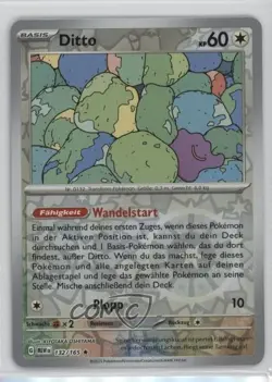 Ditto German Reverse Foil Pokemon Scarlet & Violet 151 MEW #132 - Image 1