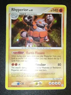 Rhyperior 12/130 Diamond & Pearl Base Set Pokemon Holo Rare - Image 1