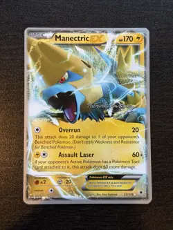 2014 Pokemon TCG Phantom Forces #23/119 Manectric EX 2015 World Championships NM - Image 1